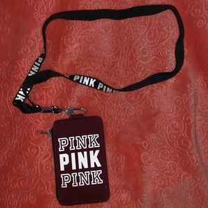 PINK Lanyard and ID case